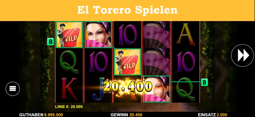 el torero spielen